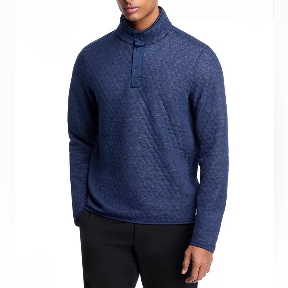 Marine Layer Corbet Reversible Quilted Pullover Size Medium –Excellent Condition